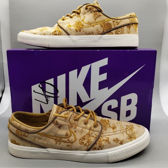 Nike SB Zoom Stefan Janoski OG+ 'City Of Style' Mens Size 10.5 Bronzine Sesame‎ - Picture 5 of 9